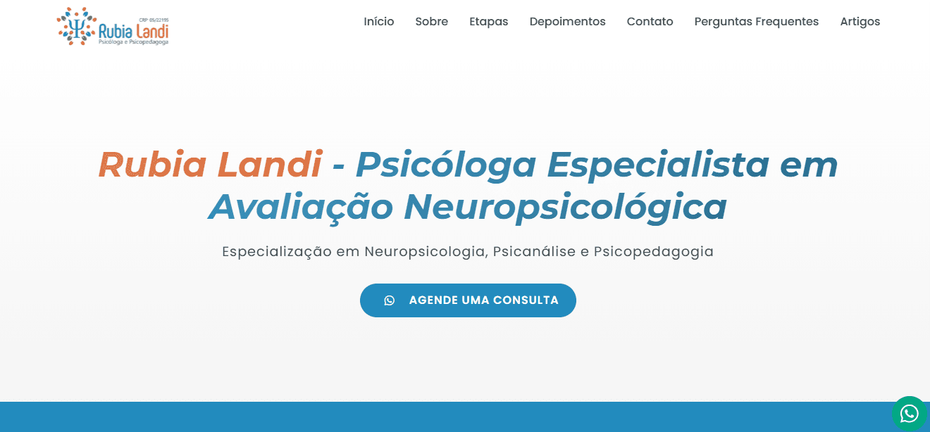Website Neuropsicóloga